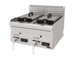 Gas Fritteuse / 2x8 lt. / 10.5 kW / Premium Serie 600