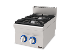 Gasherd 2 Brenner mit Pilotflamme / 12.6 kW / Premium Serie 600