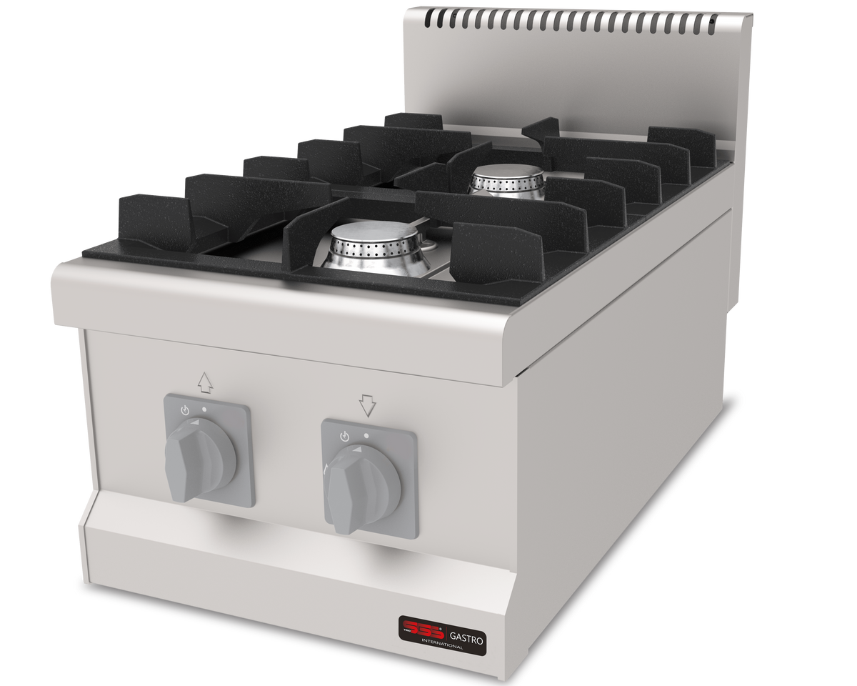 Gasherd mit 2 Brenner / 2x6.3 kW / Premium Serie 700
