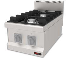 Gasherd mit 2 Brenner / 2x6.3 kW / Premium Serie 700