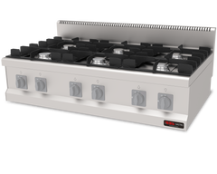Gasherd mit 6 Brenner / 6x6.3 kW / Premium Serie 700