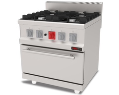 Gasherd 4 Flammen mit Gas-Backofen / Premium Serie 700