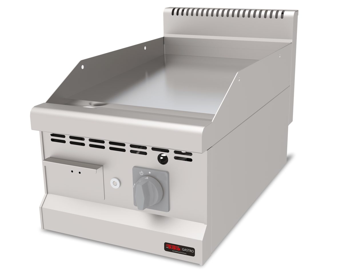 Gas Bratplatte Hardchrome / Glatt / 6.3 kW / Premium Serie 700