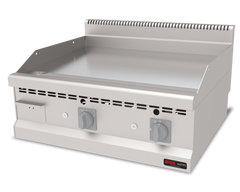 Gas Bratplatte Hardchrome / Glatt / 12.6 kW / Premium Serie 700